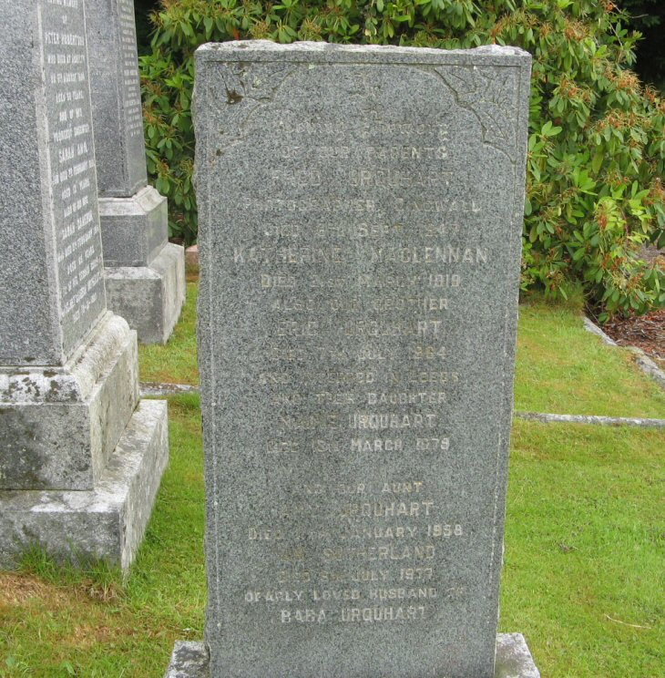 Photo of headstones/Katherine MacLennan d1919 hdstn Dingwall Mitchell